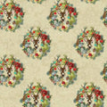 Fabric - Cream - Joyful Wreaths - Christmas Magic - Benartex - 13121B-07