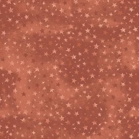 Fabric - Orange - Stars Digitally Printed - Forest Chatter - Maywood Studio - D10297M-O