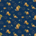 Honey Bees and Flowers Please Beehives Navy - Tara Reed - Riley Blake Designs - C15132R- NAVY