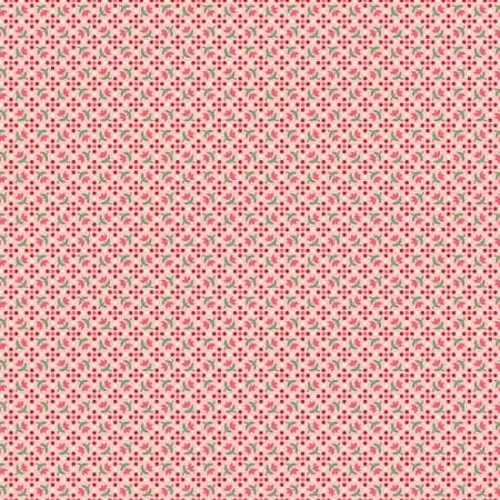 Tulips Coral - Piece & Plenty - Lori Holt - Riley Blake Designs - C15886
