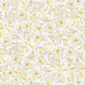 White Packed Metallic Roses Christmas TT032625 - Timeless Treasures - CM2894-WHITE