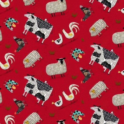 On the Farm - Red Animals - Contempo - CON9450-10