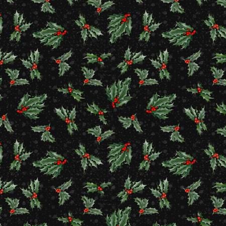 Black Holly - Country Cardinals - Wilmington Prints - 20056-973
