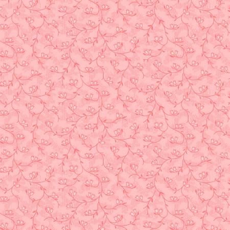 Fabric - Pathways - Pink - Tonal Bell Flowers - Wilmington Prints - 98703-313