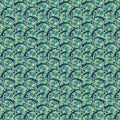 Aqua Vintage Floral - Quiet Grace - Kim Diehl - Henry Glass - 927-11