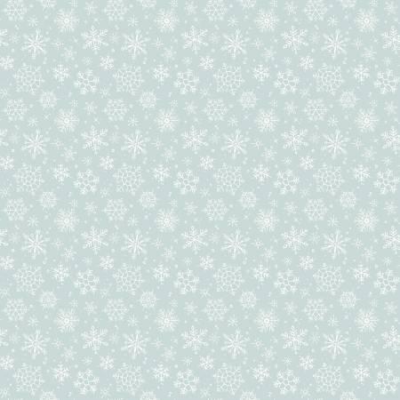 Snowflake Blue Christmas Magical Winterland - Lisa Audit - Riley Blake - C14944R-BLUE