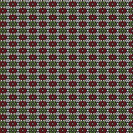 Fabric - Red - Sweater Texture - Holiday at Home - Benartex - 13040B-20