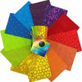 Rainbow Me You - Indah Batik Fat Quarter Bundle - 12pcs - Hoffman Fabrics - MYFQ21-181