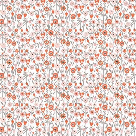 White Field of Flowers - My Heart Belongs to My Farmer - Poppie Cotton - MH21808