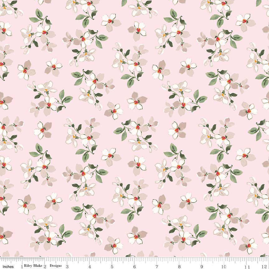 Farmhouse - Floral Toss Pink - Penny Rose Fabrics - Riley Blake - C6884-PINK