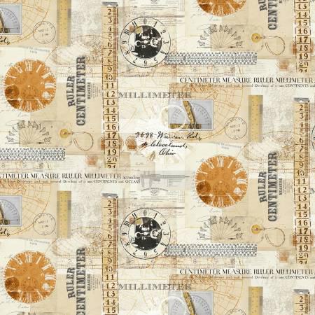 108" Wide Backing - Multi Measure - Windham Fabrics - 52105-X