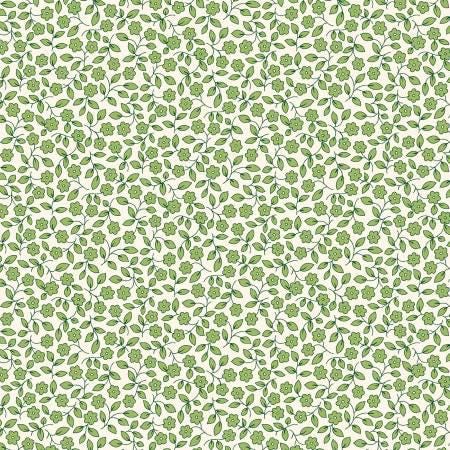 Green Viney Floral - Marcus Fabrics - R351029D-GREEN