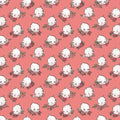 Sew Kewpie - Faces Coral - Riley Blake Designs - C10541R-CORAL
