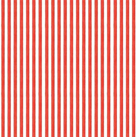 Candy Stripe Red - Be Mine Valentine - J. Wecker Frisch - Riley Blake - C127899R-RED