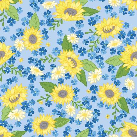 Sunny Skies Main Sky - Riley Blake - C14630R-SKY