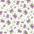 Multi Small Tossed Lilac and Butterflies - Bloomerang - Jane Shasky - Henry Glass - 959-05