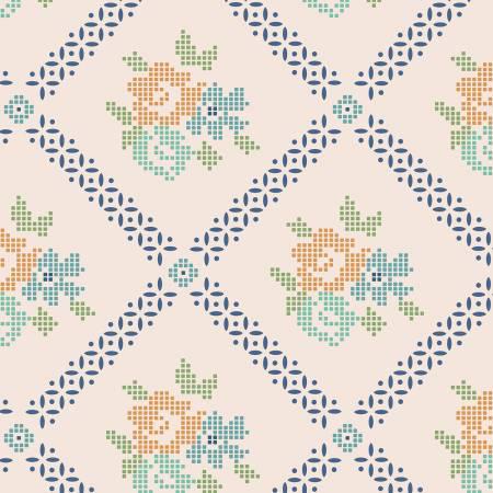 108" Wide Backing - Mercantile Adore - Blues - Lori Holt - Riley Blake - WB14408R-BLUES