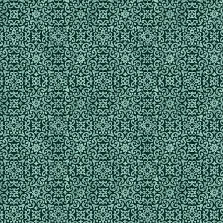 Teal Foulard Tiles - Chicken Shack - Jan Matt - Henry Glass - 3309-76