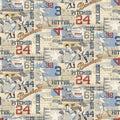 Game Time - All Over Scoreboards - Light Blue Digital - Benartex - BEN2601-50