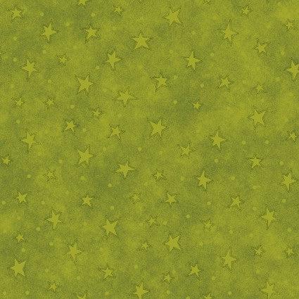 Lime Green Starry Basics - Henry Glass - 8294-67
