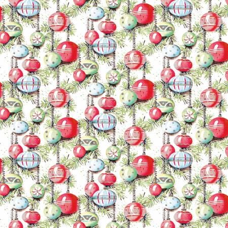 Christmas Joy - Ornaments White - Riley Blake Designs - C12251R-WHITE