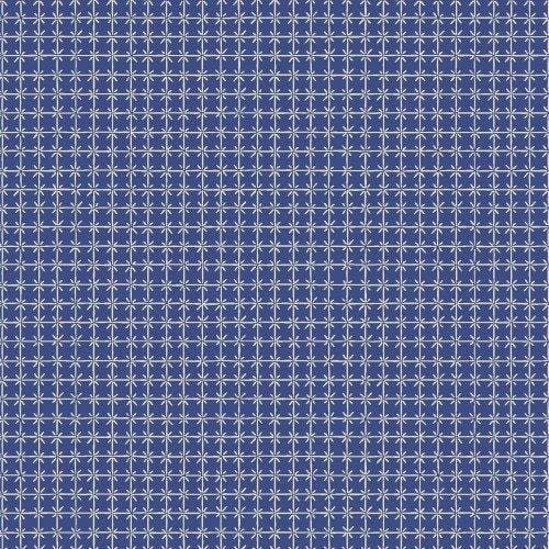 Blue Cross Stitch Check - Summertime - Robin Kingsley - Maywood Studio - MAS10160-BE