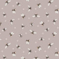 Bees on Warm Beige - Queen Bee - Lewis and Irene - A503-2