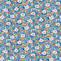 Blue Flowerbed - Wild Flour - Windham Fabrics - 53496-4