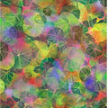 Mystic Leaves - Green Round Leaves Multi Digitally Printed - Oasis - 594241