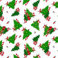 White Merry Gnome Trees - Pearlized - KANVAS by Benartex - 12580PB-09