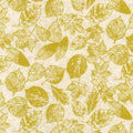 Fabric - Leaves - Natural w Metallic - Shades of the Season - Robert Kaufman - SRKM2090214