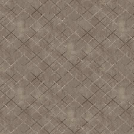 Gray Taupe Distressed Plaid - Henry Glass - 2769-11