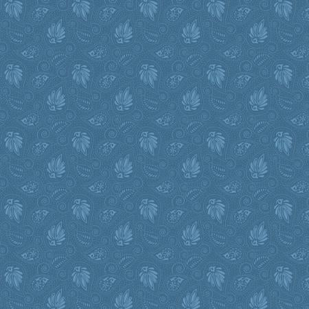 Dark Denim Paisley - Wilmington Prints - 39738-400