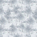 Fabric - Grey - winter Forest - Woodland Frost - Wilmington Prints - 17784-914