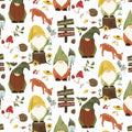 White Gnomeville Gnomes - 3 Wishes Fabric - 19449-WHT