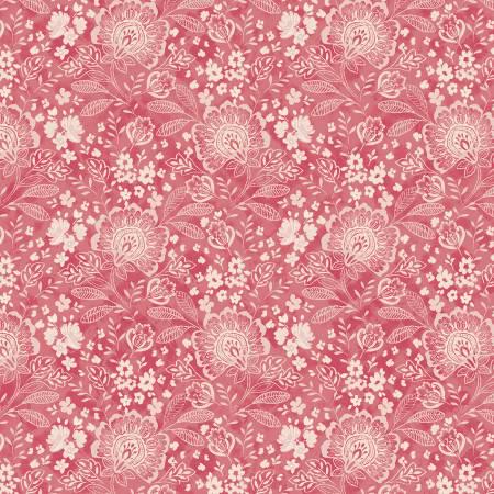 108" Wide Backing - Pink Elizabeth - Jacobean Allover - P B Textiles - ELIZ5112-P