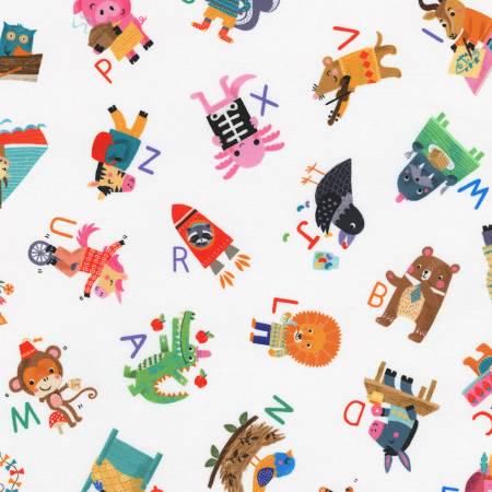 Alphabet White - Fun ABC 123 - Robert Kaufman - RALD229041
