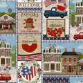 Multi Patriotic Patch - Sweet Land of Liberty - Beth Albert - 3 Wishes Fabric - 21664-MLT