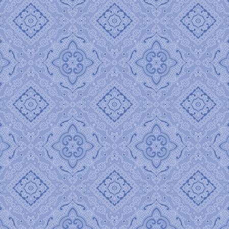Tea Table Blue - The Drawing Room - Benartex - 17913B-50