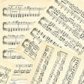 Music Parchment - Art Journal - J. Wecker Frisch - Riley Blake - C13040R-PARCHMENT