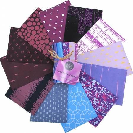 Blackberry - Me You Indah Batik - Fat Quarter Bundle 12pcs - Hoffman - MYFQ21-85