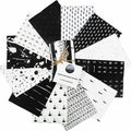 Oreo - Black White - Me You Indah Batik - Fat Quarter Bundle 12pcs - Hoffman - MYF!21-425