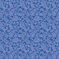 Side Table Blue - The Drawing Room - Benartex - 17012B-50