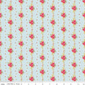 Farmhouse Floral Stripe Blue - Penny Rose Fabrics - Riley Blake - C6882-BLUE
