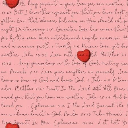 Love Letters Pink - All My Heart - J. Wecker Frisch - Riley Blake - C14139R-PINK