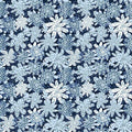 Once in a Blue Mood - Mums - Blank Quilting - 9737-77 Dk Blue - 045945219568