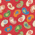Red Tossed Paisleys - Studio E - 8118S-88