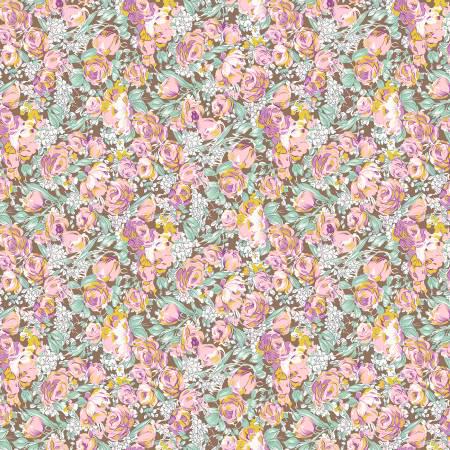 Brune Mini Blooms - Nightwind - Windham Mfg.- 51804A-1