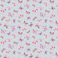 Grey Butterfly Toss - Blush Garden - Wilmington Prints - 17777-93