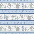 Multi Repeating Stripe - Safari Lullaby - Wilmington Prints - 36262-147
